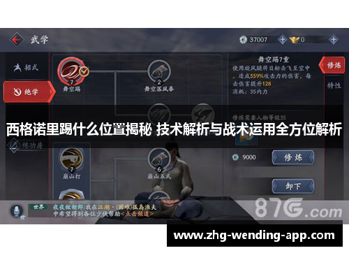 西格诺里踢什么位置揭秘 技术解析与战术运用全方位解析